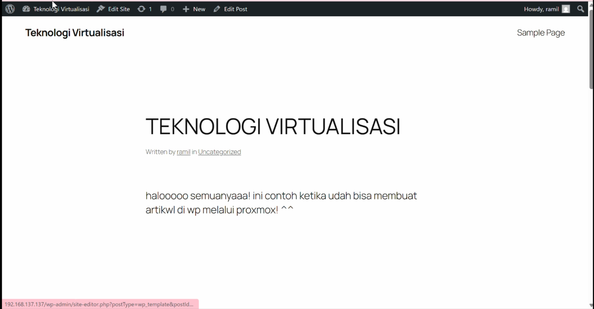 Virtualisasi dengan Proxmox